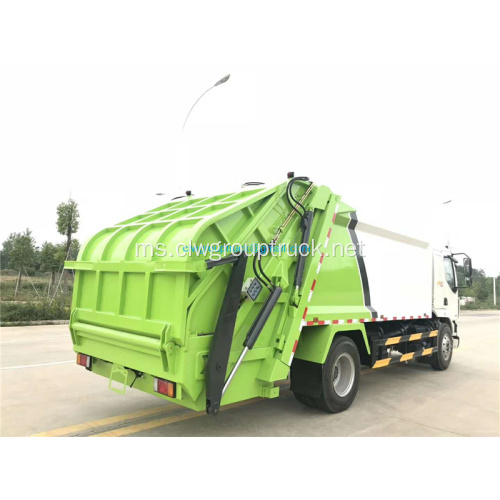 14 cbm compactor sampah menolak trak bin